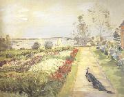Max Slevogt Flower Garden in Neu-Cladow (nn02) oil on canvas